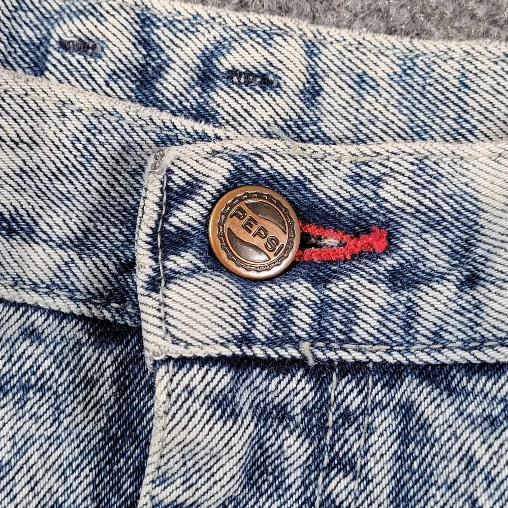 Vintage Pepsi Jeans Womens 13 30x30 Acid Wash Tapered Denim Pants USA 80/90s - Picture 5 of 14